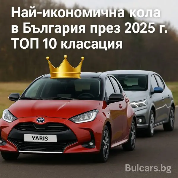 Най-икономична кола в България през 2025 г. – ТОП 10 модели с реален разход и съвети