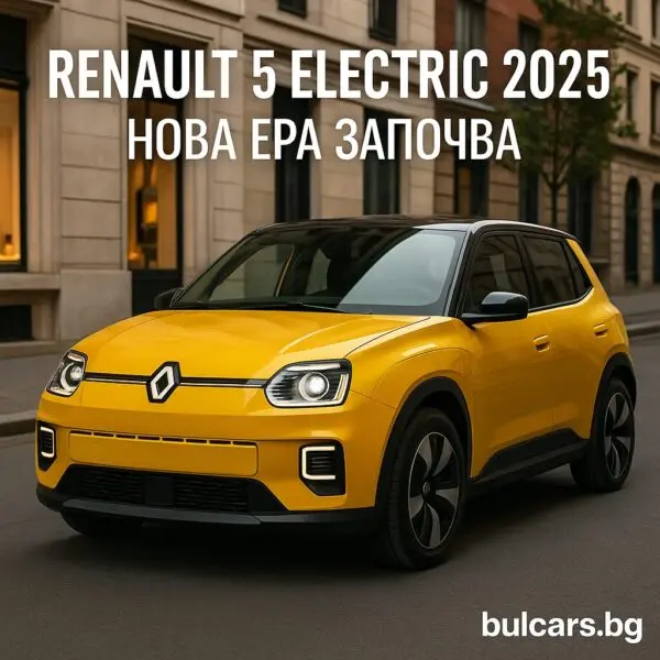 Renault 5 Electric 2025 пристига в България с до 410 км пробег и стартова цена под 25 000 евро