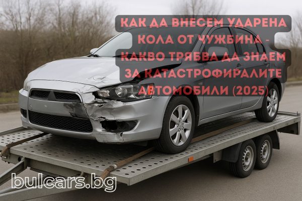 Катастрофирали коли, ударени коли, блъснати коли