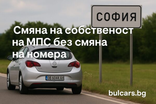 Смяна на собственост на МПС без смяна на номера