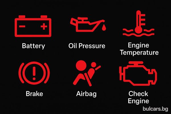 Какво значат светлините на таблото?