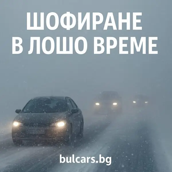 Експертни съвети за шофиране в лошо време – сняг, дъжд и мъгла: Без паника, без катастрофи