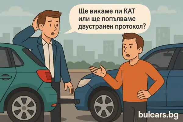 Как се попълва двустранен протокол, кой носи вина, какво се прави след това, образец и завеждане на щета